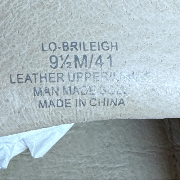 Louise et Cie Brileigh Bone Mules Sz 9.5 Tortoise Shell Buckle Momcore Coastal - Picture 13 of 15